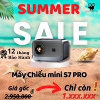 [ S7 PRO ] Máy chiếu Mini xem phim HD, Hỗ trợ Full HD, Hệ điều hành Android 12, Lấy nét thông minh