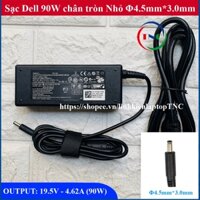 ▀ Sạc Laptop Dell chân tròn nhỏ 90w dành cho máy có VGA - Card rời 5568 5559 5565 5566 5567 5578 3559 3558 3567 XPS 13 ▀