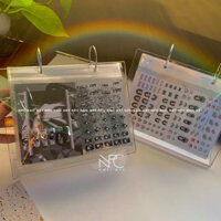 ≈ Sách lưu trữ móng tay ≈ Nhãn dán Đồng hành Sách lưu trữ lật Bảng trưng bày móng tay Chống bụi Dụng cụ làm móng tay đa năng tiện lợi