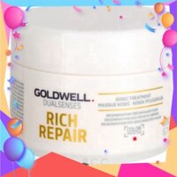 [ SALE ] [ HCM ] MẶT NẠ Ủ TÓC 60S GOLDWELL DUALSENSES RICH REPAIR RESTORING SIÊU PHỤC HỒI TÓC HƯ TỔN NEW (200ml)