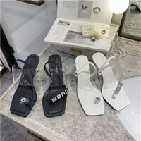 🔥 SALE <3 Sale Hot | Trợ Giá | Sandal alexander wang xỏ ngón phối tag đá fullbox . . Tháng 7 👡 .  New * ' . 🔥 ' : " hot