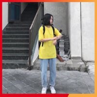 [ Sale 50% ] ÁO THUN trơn VÀNG UNISEX ( Áo anti social social club )