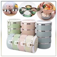 { SALE 50% } Cặp lồng cơm - camen cà mên 4 tầng lúa mạch ( 4 TẦNG - loại 1 xịn )