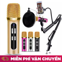 ( SALE 50% ) Mic Thu Âm  Micro livestream C11 Micro livestream giá rẻ - Mua ngay Micro C11 ( Loại 1 Đủ Phụ Kiện)  Thu Âm Hát Karaoke Livestream trên điện thoại 3 in 1 - Bộ micro thu âm karaoke livestream cực đỉnh C11 cho bạn trẻ
