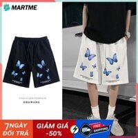 [ SALE 50% ]  Quần short đùi nam thể thao thời trang kiểu dáng unisex dành cho nam , nữ in bướm