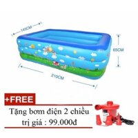 [ SALE] BỂ PHAO BƠI 150 - 2M1 3 TẦNG + BƠM ĐIỆN