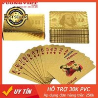 [ SALE ] BỘ BÀI TÂY MẠ VÀNG 24K CAO CẤP