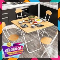 [ sale ] COMBO Bộ 1 bàn và 2 ghế gấp gọn - bộ bàn ghế làm việc văn phòng gấp siêu gọn hiện đại giá rẻ