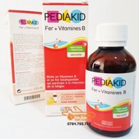 [ SALE DATE 9/2024 ] Siro Bổ Xung Sắt Và Vitamin B Pediakid Cho Bé 6 Tháng+ 120Ml - Pháp