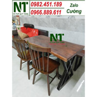[ SALE GIÁ RẺ ] Bộ bàn ghế ăn thanh lý,bàn ghế gỗ me tây nguyên khối giá rẻ