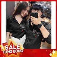 ( SALE GIÁ SỐC) Áo Sơ Mi Nam Nữ Cặp Đôi Couple Promise dễ thương phong cách cá tính