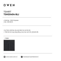 🔥 SALE [ Hàng chuẩn] . OWEN - Áo thun nam ngắn tay Owen cổ tim màu đen 20404 Cực Đẹp .1 . Đẹp .  .  . . 🔥 ' * '