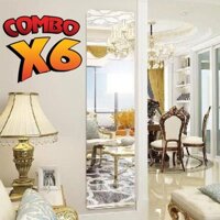[ SALE KỊCH SÀN] Combo 6 bộ Gương dán tường 30x30cm