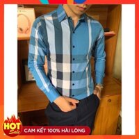 [ SALE LỖ ] Áo sơ mi nam hàn quốc họa tiết cao cấp dài tay vải lụa mịn đẹp thời trang 38