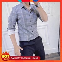 [ SALE LỖ ] Áo sơ mi nam hàn quốc họa tiết cao cấp dài tay vải lụa mịn đẹp thời trang 18