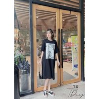 [ SALE LỖ HỒI VỐN] Đầm/ Váy thun suông cô gái siêu xinh phong cách thời trang Hàn Quốc