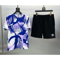 [ Sale Off 35% ] Bộ, Set thời trang hè Adidas Xanh logo thêu LA 1-1 on web