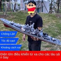 ▫ ✐ [SALE SỐC] Có thể phóng tàu lớn điều khiển từ xa xuống nước mô phỏng tàu chiến lớn tàu sân bay mô hình tàu cao tốc đ
