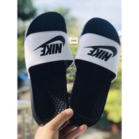 [ sale Sốc + Freeship] Dép nike nam, dép quai ngang nam nữ unisex nike benassi cartoon ❤️FREESHIP + Hộp❤️ đen quai trắng
