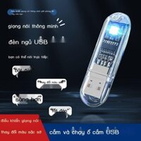 ✇ [SALE SỐC] Trí tuệ nhân tạo mới giọng nói đèn ngủ USB điều khiển bằng giọng nói cảm biến LED mini sáng tạo đèn đầu giư