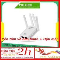 --sale000 **TRỢ GIÁ 2021** Bộ kích sóng Pix Link 4 ăng ten (Wifi repeater/Router/AP)