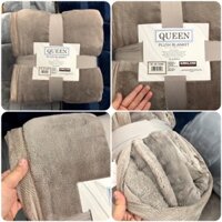 { SALE221 } ❤ [Hàng nhâp Mỹ, Có Sẵn] Mền Chăn lông cừu Kirkland Plush Blanket Mỹ (Queen 248cm x 233cm) chuẩn xịn, ấm áp