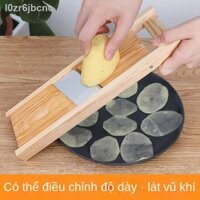 ♗ ◘ [SALE]♘❣Có thể điều chỉnh độ dày Khoai tây Chips Máy cắt lát Hướng dẫn sử dụng Nhà bếp Nướng Chà xát Chíp rau củ quả