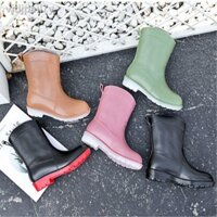 ✸ ✐ [SALE]Giày đi mưa nữ đẹp không thấm nước thời trang mùa hè phong cách mới trong ống Martin cao su đế mềm chống trượt