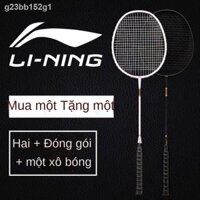 ☋ [SALE]Người lớn có độ bền cao NI siêu nhẹ Li đơn và đôi nam nữ 4 cú sút đầy đủ carbon U căng vợt cầu lông học sinh