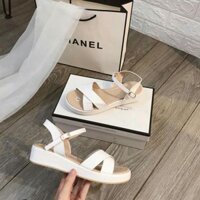 🌟 ( Sales T8 ) Sandal đế xuồng quai chéo 5cm 😍 . 2020 new .. .. . . . .