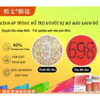 [ SẴN 1 CẶP ĐỎ VÀ LẺ 1 CHIẾC ĐỎ Ở HN][HÀNG ORDER] Kính Áp Tròng Mù Màu Kính Áp Tròng Hỗ Trợ nhìn được hai màu xanh đỏ