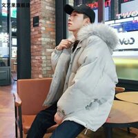 [ SẴN ] Áo khoác béo nam mũ lông ( ORDER 8-10NG )