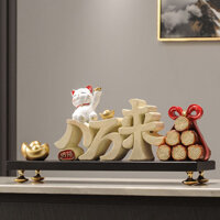 ( Sẵn) Bafanglai Lucky Cat Văn phòng Quầy lễ tân Lối vào Đồ trang trí Trang trí Quà tặng Khai mạc T