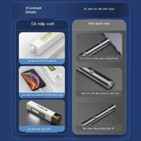 ( Sẵn) Đèn pin laser ánh sáng mạnh tia laser xanh siêu tầm xa sạc dự phòng đa chức năng đèn pha bút