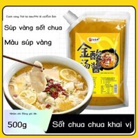 ( Sẵn) Gia vị súp vàng Pinyunhuan Súp vàng Tương ớt Gia vị cá ngâm chua Súp thịt bò béo Lẩu Bún Cơ