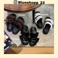 [ Sẵn + giao ngay] DÉP ĐẾ THẤP QUAI DA PHONG CÁCH HÀN QUỐC[Order+Ảnh thật cuối]