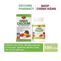 ✅ [SẴN ] GREEN CALCIUM - Canxi Gluconat hữu cơ cho bà bầu 100v (OLYMPIAN LABS USA)