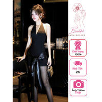[ Sẵn - Hỏa Tốc ] Đầm Body Cổ Yếm Cột Nơ Chuẩn TRÂN ALI Đầm Váy Dự Tiệc Ôm Body