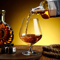 ( Sẵn) Ly rượu vang Bộ ly rượu vang đỏ ly rượu mạnh pha lê ngắn rượu whisky nhỏ ly cao nhà lớn