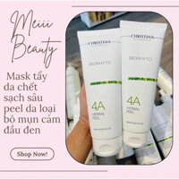 [ SẴN ] Mask 4a Christina Herbal Peel Tẩy da chết sạch sâu peel da loại bỏ mụn cám đầu đen 250ml