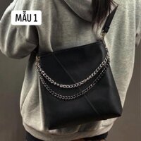 [ SẴN MẪU 1 ] TÚI da Totebag kèm quai xích cá tính Ulzzang ( Ảnh thật cuối )