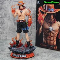 [ Sẵn ] Mô hình One Piece ACE Portcas.D.Ace Flarm Ver có đế One Pice Figure 25 cm