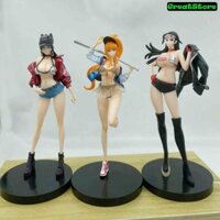 [ Sẵn ] Mô hình One piece mô hình Bộ 3 Nico Robin, Boa Hancock, Nami Girls Figure 18 cm
