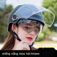 ( Sẵn) Mũ bảo hiểm xe máy nam dùng pin mũ bảo hiểm ô tô dành cho nữ tất cả các mùa mùa hè chống nắn