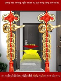 ( Sẵn) Năm Hoàng Đế Tiền Cửa Cửa Đồng Nguyên Chất Bầu Đồng Chính Hãng Dây Tiền Cửa Phòng Ngủ Báo Ch