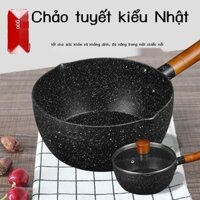 ( Sẵn) Nồi tuyết phẳng kiểu Nhật, nồi sữa nhỏ, nồi chống dính, bếp từ gia dụng bằng đá y tế, nồi bổ