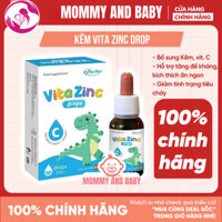 [ Sản phẩm mới ] Kẽm hữu cơ nhỏ giọt Vita ZinC hỗ trợ ăn ngon tăng cân tăng sức đề kháng cho bé 30ml