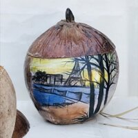 { SẢN PHẨM THỦ CÔNG} Bình Ủ Ấm Trà Nóng Bình Trà Vẽ Tay Xinh Xắn Kích Thước D19*H16cm Quà Tặng Từ Việt Nam
