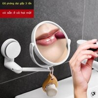 ( Sẵn) Phòng tắm tại nhà có thể gập lại gương trang điểm treo tường phòng tắm Gương trang điểm đa c