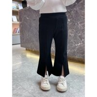 ( Sẵn) Quần xẻ ống bốt cho bé gái 2021 quần ống loe thời trang xuân hè Áo khoác ngoài trẻ em quần d